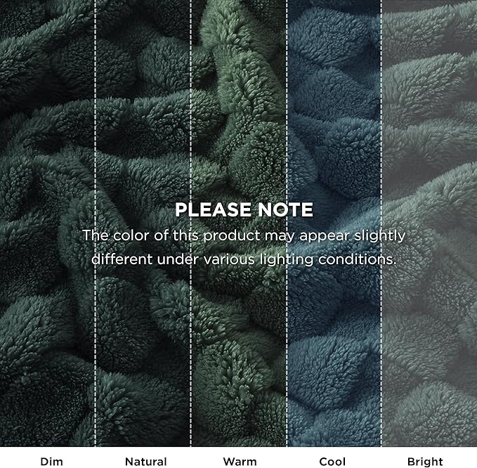 Bedsure GentleSoft Blankets Queen Size for Bed - Super Soft Cozy Spring Mother's Day Blanket for Women Men Girls, Large Fuzzy Fleece Throw for Bedroom Decor, Dark Green, 90x90 Inches