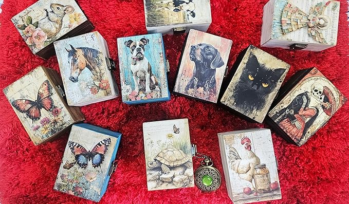 RK Collections Our Lady of Guadalupe Virgin Mother Mary Rosary Box. Vintage Woodem Prayer Box for Religious Gift. Trinket case Holder (4x2.75)
