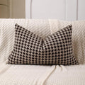 The Perfect Combination of AMAROTI Coffee Color and Gray, Exquisite Windmill Texture Pattern, 12X20 inch Farmhouse Living Room Sofa More Upscale Enjoy Jacquard Craft and Velvet Texture Fabric
