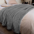 K.Garden Sherpa Fleece Throw Blanket for Couch Sofa, Super Soft Cozy Fuzzy Plush Blankets Fleece Thick Warm Blanket for Winter Reversible Thick Warm Blanket for Bed, Sofa,Charcoal 5060