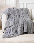 Super Soft Fluffy Fuzzy Faux Fur Sherpa Fleece Blanket Twin Size, Plush Thick Warm Blanket for Bed Couch, College Dorm Essentials Gifts for Girls Boys, Room Decor for Winter, 60" x 80"