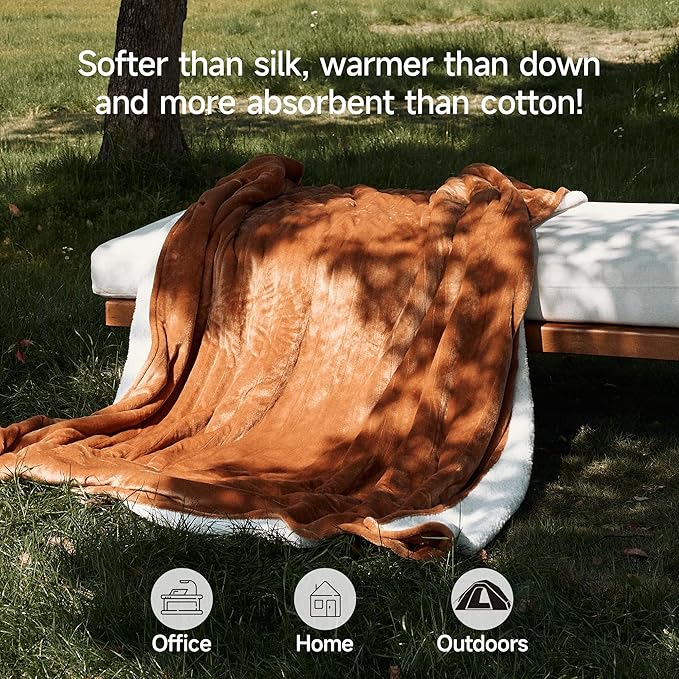 GOTCOZY Heated Blanket - Queen Size Electric Blanket with Dual Controller, 6 Heating Levels & 10 Hour Auto Off, ETL Certified (84x90 Inch Biscuit)