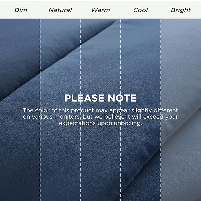 Bedsure Comforter Duvet Insert - Quilted Comforters Queen Size, All Season Duvet, GentleSoft Down Alternative Bedding, with 8 Tabs, Gifts for Women/Men, Dark Slate Blue, Queen 88 x 88 Inches