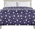 Elegant Comfort Ultra Soft Print Flannel Fleece Bed Blanket, Cozy-Fuzzy Lightweight Bedspread Coverlet, All Season Decorative Blanket for Couch, Sofa, Queen Size, Evil Eye