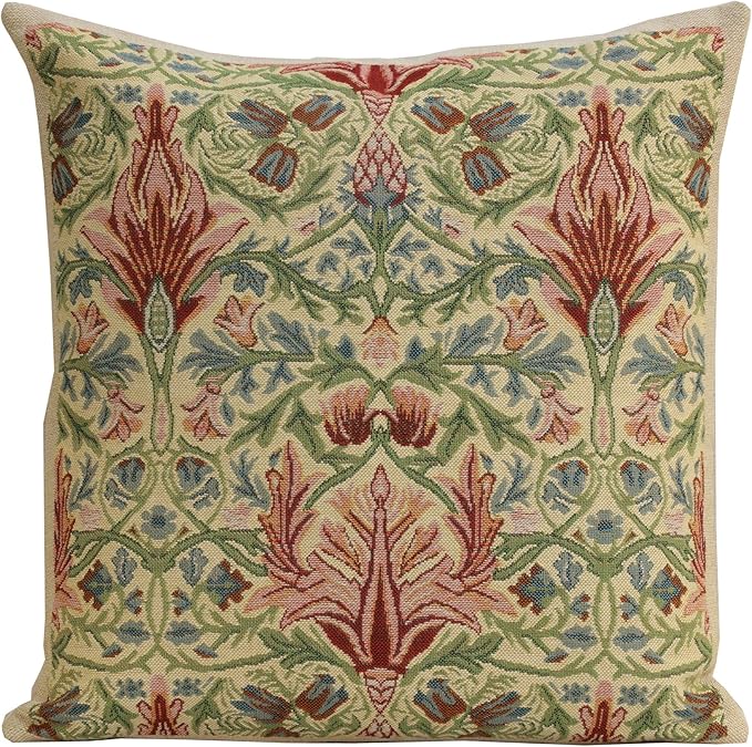 Charlotte Home Furnishings Throw Pillow Covers 16x16 in Yellow Snakeshead Decorative Couch Pillow Cover Boho European Tapestry Cushion Cases Living Room Cozy Home Decor Jacquard Woven Soft Cotton