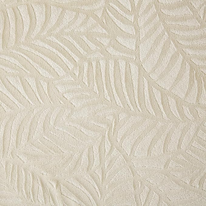 SOCHOW Super Soft Flannel Fleece Throw Blanket, Lightweight Cozy Warm Leaves Textured Plush Blanket for Bed Couch Sofa, 50 x 60 Inches, Linen
