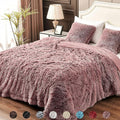 YUSOKI Long Faux Fur Twin Size Blanket,2 Layers,3.4lb for Bed Couch Home Décor Gifts Women (Pink,60" x 80")