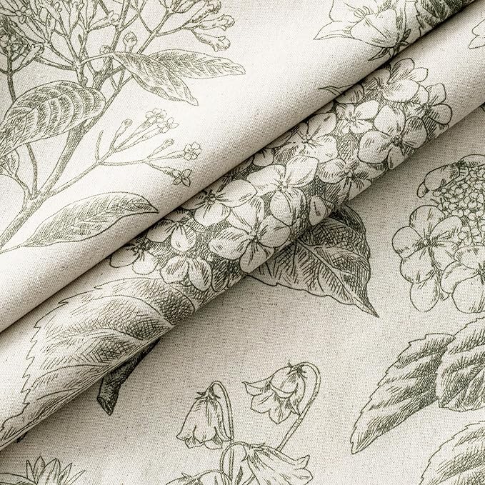 Set of 2 Decorative Floral Neutral Pillow Covers 18x18 Inch Light Green Hydrangea Print Spring Boho Vintage Throw Cushion Covers for Sofa Couch Porch Bedroom Living Room Summer Home Decor