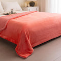K.Garden Sherpa Throw Blanket for Couch Sofa, Super Soft Cozy Fuzzy Plush Blankets Fleece Thick Warm Blanket for Winter Reversible Thick Warm Blanket for Bed, Sofa, Rose Pink Solid 60 * 80inch