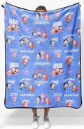 Jay Franco Kids Plush Throw Blanket – Ultra Soft Cozy Plush Fleece for Bed, Couch, Sofa, Home Décor, Official Licensed Huntrix, Purple - Kpop Demon Hunters, 40x50 - Travel Blanket