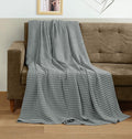 Utopia Bedding Cool Grey 100% Cotton Waffle Blanket 300 GSM [Throw - 50x60 Inch] Soft Lightweight Breathable Bed Blanket for All Season
