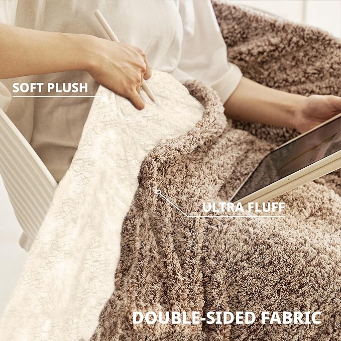 Heated Blanket Electric Throw 50" x 60" -Heated Throw Blanket with 5 Heating Levels & 3 Hours Auto Off,Machine Washable,ETL & FCC Certification(Racoon)