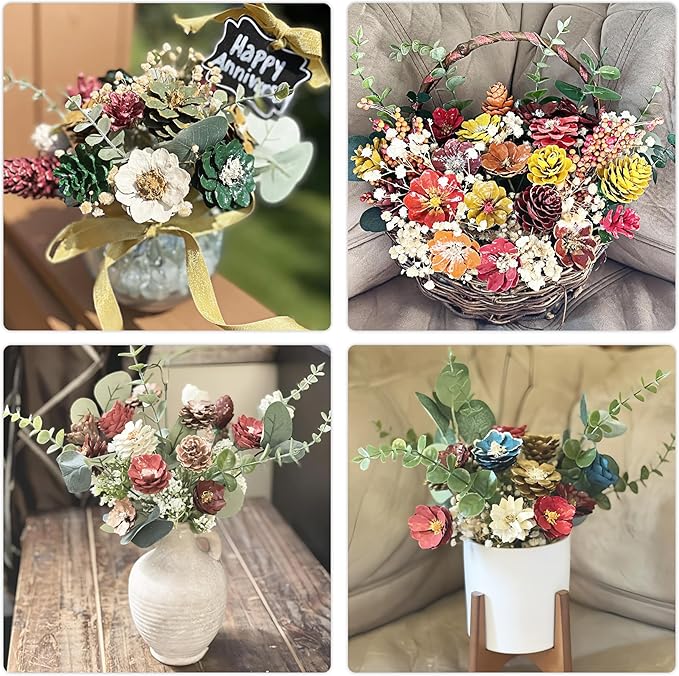 18pcs Eucalyptus Stems Artificial Eucalyptus Leaves Stems Artificial Fake Flowers for Home Office Flowers Bouquet Centerpiece Wedding Decoration Christmas Decor 2025