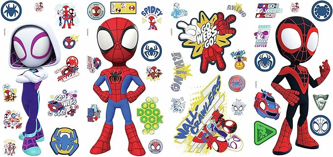 RoomMates RMK4925SCS Spidey and His Amazing Friends Peel and Stick Wall Decals