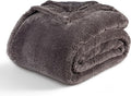 Berkshire Blanket Classic Extra-Fluffy™ Plush Blanket,Twin Size Bed Blanket,Soft Fuzzy Fluffy Long Hair Blanket for Couch Sofa Bed,Shadow Grey,60x92 Inches, E0554-TX-05U