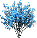 Mandy's Royal Blue Artificial Baby’s Breath Flowers 6 Bundles Silk Gypsophila, 18.5 Inch European Style Modern Home Decor Centerpiece, Neutral Wedding Flower Arrangements