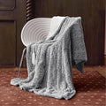 Heated Blanket Electric Throw 50" x 60" -Heated Throw Blanket with 5 Heating Levels & 3 Hours Auto Off,Machine Washable,ETL & FCC Certification(Racoon Gray)