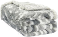 Elegant Comfort Luxury Valentine’s Day Sherpa Throw Blanket Ultra-Soft Cozy Velvet Aesthetic Fleece Throw - Micromink Sherpa for Her, Girlfriend, Sherpa Reversible Blanket- Alaska Gray