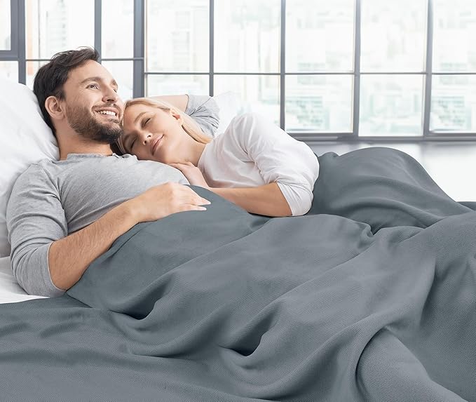 Utopia Bedding Knit Blanket King Size (90x102 Inches, Grey) Soft Lightweight Jersey Breathable Sweatshirt Blanket for Bed,Couch & Sofa