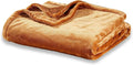 Berkshire Blanket Classic VelvetLoft® Solid Throw Blanket, Lightweight Soft Fuzzy Plush Throw Blanket for Bed and Couch, Butterscotch Orange, 50x60 Inches