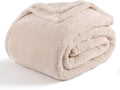 Berkshire Blanket Classic Extra-Fluffy™ Plush Blanket King Size, Soft Fuzzy Fluffy Long Hair Blanket for Couch Sofa Bed, Chino Khaki, 90x108 Inches