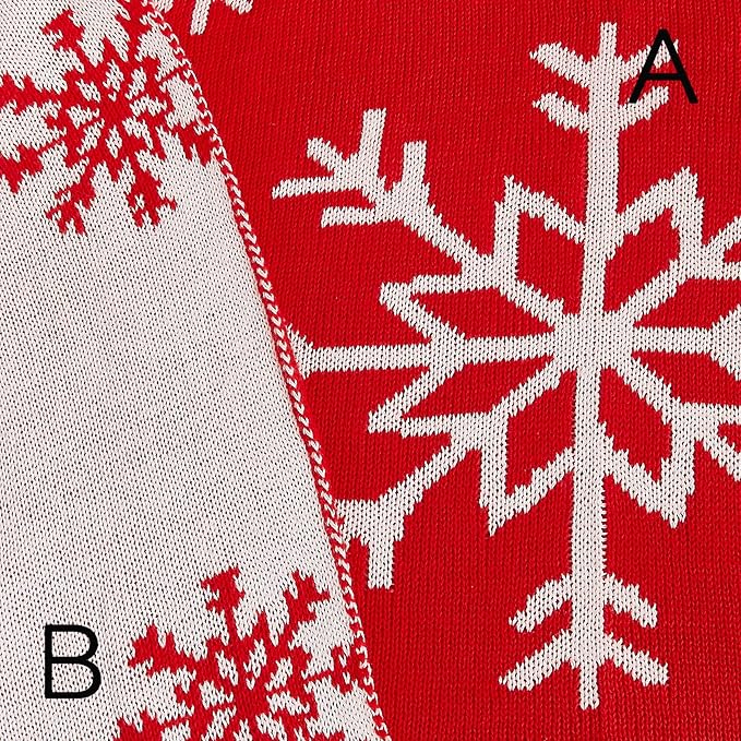 NTBAY 100% Cotton Cable Knit Throw Blanket for Couch (51"x 67"), Super Soft Warm Knitted Throw Blanket for Bed, Sofa, Chair - Extra Cozy, Machine Washable, Comfortable Home Decor, Red and White