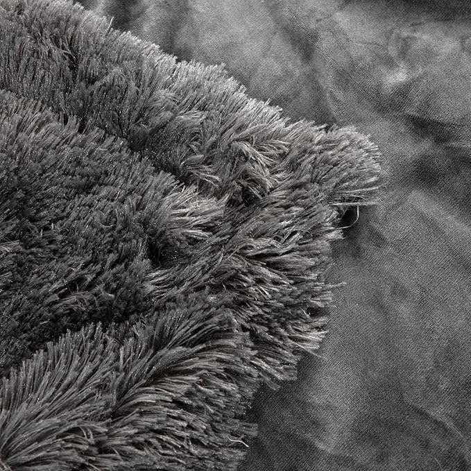 YUSOKI Faux Fur King Blanket(Morel,90" x 104"),Whithout Pillows,Winter Lightweight Plush Fuzzy Soft Cozy Microfiber Comfy Bed Blanket for Women Kids Girls Couch Sofa Washable