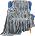 Utopia Bedding Fleece Blanket Throw Size Ash Grey 300GSM Luxury Anti-Static Fuzzy Soft Microfiber Blanket for Couch, Sofa and Bed (50x60 Inch)