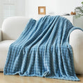 Fluffy 3D Bubble Throw Blanket for Couch & Bed – Cozy Soft Fleece Blankets for Women & Girls – Warm Lightweight Fuzzy Twin (60x80) – Machine Washable Gifts