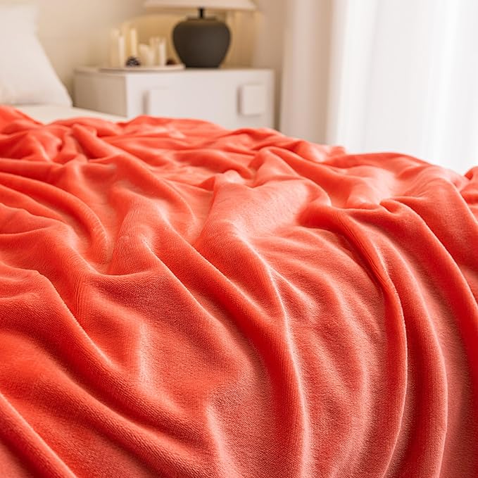 K.Garden Sherpa Throw Blanket for Couch Sofa, Super Soft Cozy Fuzzy Plush Blankets Fleece Thick Warm Blanket for Winter Reversible Thick Warm Blanket for Bed, Sofa, Rose Pink Solid 60 * 80inch