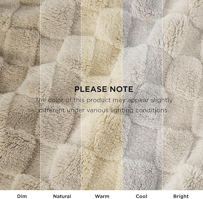 Bedsure GentleSoft Twin Blanket for Bed - Super Soft Cozy Blankets for Women Men Girls, Cute Fuzzy Fleece Throws for Bedroom Couch, Neutral, 60x80 Inches