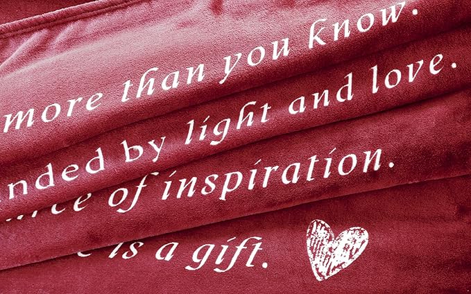 WOLF CREEK BLANKET Super Soft Gift Blanket for Women or Men - Light & Love Compassion - Get Well Soon, Positivity Courage Inspiration Healing Support & Comfort Gift for Mom Friend Sister. Cozy Fleece