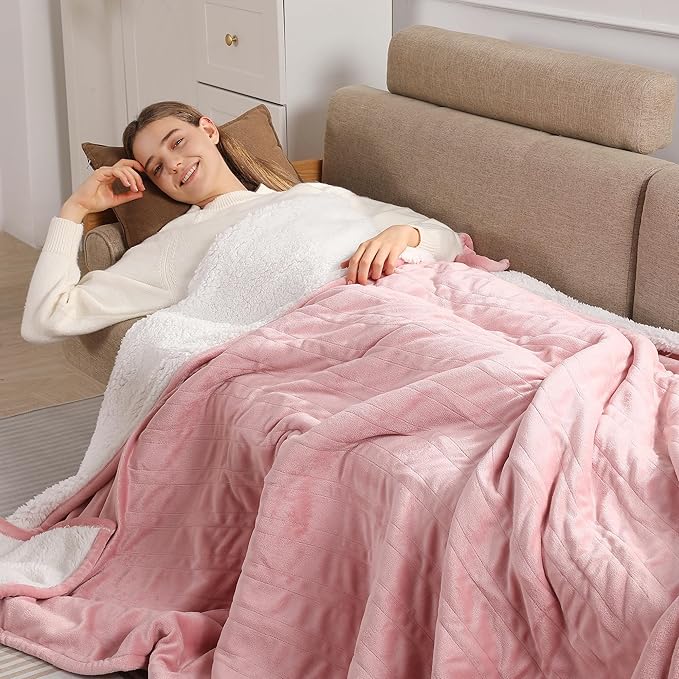 Heated Blanket Full Size Electric Blanket 72''X84'' - Fast Heating Blanket for Adults Ultra Warm Fluffy Winter Warming Blanket with Adjustable Temperature & Machine Washable, Valentine's Day gifts