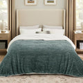 Bedsure Sherpa Blanket King Size for Bed - Super Soft, Cozy Fleece Thick Warm Blanket for Winter, GentleSoft Home Room Decor, Dark Green, 108x90 Inches