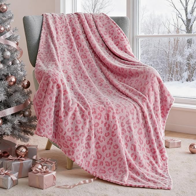 Joiedomi Throw Blanket for Couch, Soft Fleece Blankets Gifts for Women Mom Girls, 280GSM Cozy Cute Soft Throw Home Room Decor Aesthetic Gifts 50x60 Inches