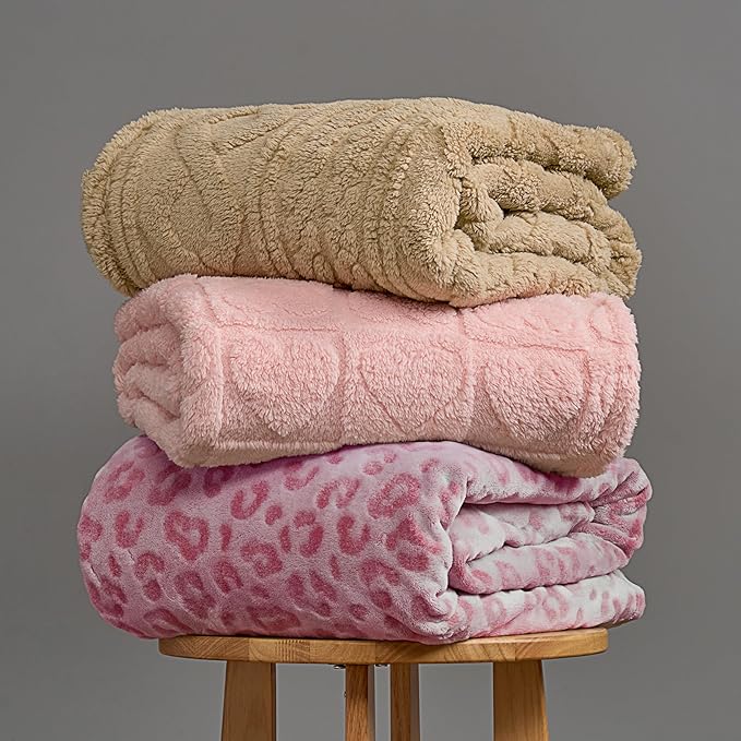 Joiedomi Throw Blanket for Couch, Soft Fleece Blankets Gifts for Women Mom Girls, 280GSM Cozy Cute Soft Throw Home Room Decor Aesthetic Gifts 50x60 Inches