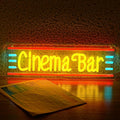 Cinema Bar Neon Sign Movie Theater Neon Light Dimmable Bar LED Light Up Sign Popcorn Theater Neon Light up Sign for Man Cave Cinema Cafe