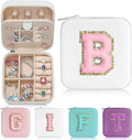 Parima Teen Girl Gifts Trendy Stuff for Girls, White Jewelry Box for Girl | Travel Must Have Jewelry Boxes for Teens | Birthday Gift for Teen Girls Graduation Travel Gift - Letter B, White