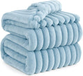 Bedsure GentleSoft Blue Full Blanket for Couch - Cozy Soft Blankets for Women, Cute Small Fleece Throws for Girls, Birthday Gifts for Women Decor Gifts, Light Blue, 84x90 Inches