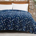 Lucky Brand Daisy Navy Blue Floral 66"X90" Cozy Plush Blanket - Premium Microfiber Throw for Luxurious Comfort and Style Twin/Twin XL Size