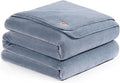 UGG Whitecap Full/Queen Blanket, Fleece Fluffy Blanket for Bed, Luxury Cozy Oversized Throw for Couch, Washable Hypoallergenic Queen Bedding, Bedroom Decor, 90" x 90", Denim Blue