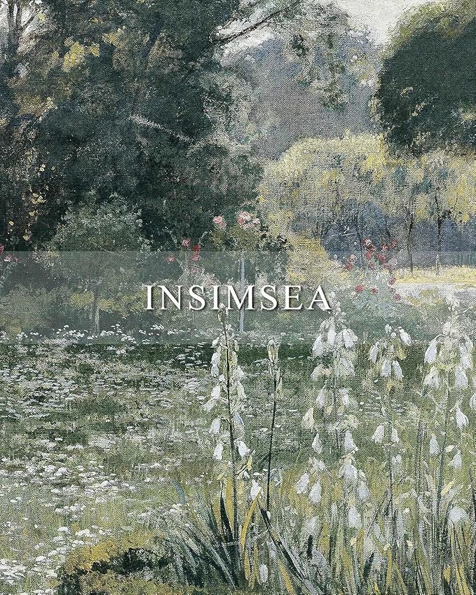 InSimSea 2 Pcs Framed Wall Art Vintage Decor, Vivid Greens Countryside Paintings Above Bed Wall Decor, Canvas Prints, Living Room,Bedroom,Office Retro Farmhouse Decorations, 16x24inch, Set of 2