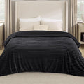 Bedsure Sherpa Blanket King Size for Bed - Super Soft, Cozy Fleece Thick Warm Blanket for Winter, GentleSoft Home Room Decor, Black, 108x90 Inches