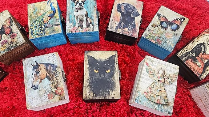 RK Collections Black Cat Trinket Box | Small Jewelry Keepsake Box | Pet And Paw Lovers Gift Idea For Animals (4 x2.75)
