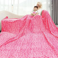 Warm Blanket Pink Soft Blankets King Size Soft Throw Blankets for Bed