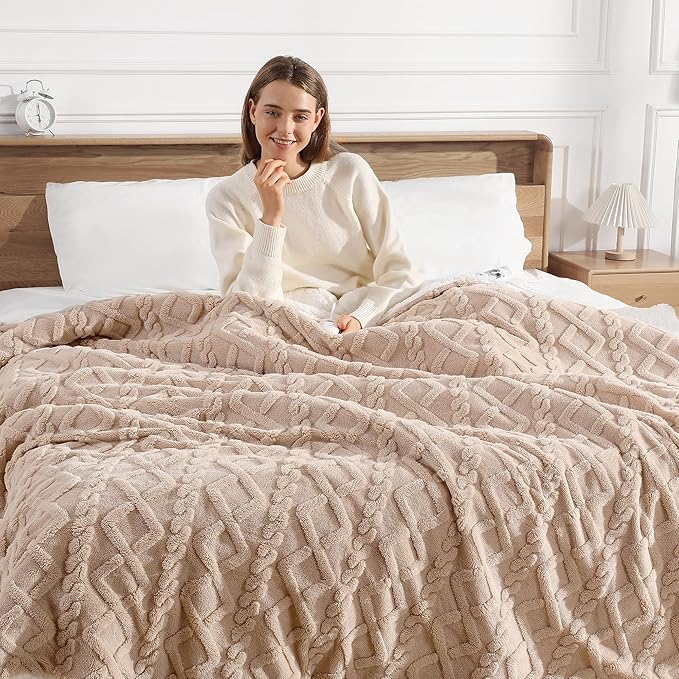Heated Blanket King Size 90"x100" - Washable Dual Control Heated Blankets with 5 Heat Levels and 10 Hours Auto-off, ETL & FCC Certified and Overheat Protection, House Warming Gifts New Home (Beige)