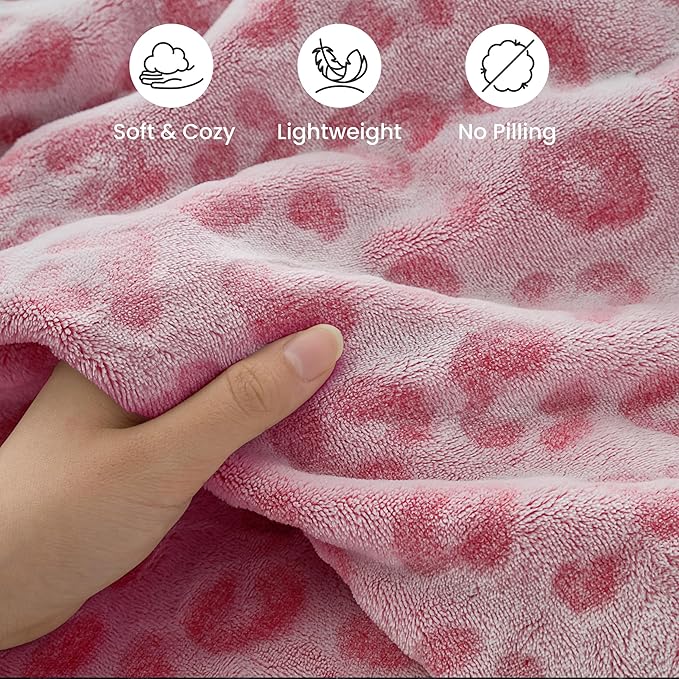 Joiedomi Throw Blanket for Couch, Soft Fleece Blankets Gifts for Women Mom Girls, 280GSM Cozy Cute Soft Throw Home Room Decor Aesthetic Gifts 50x60 Inches