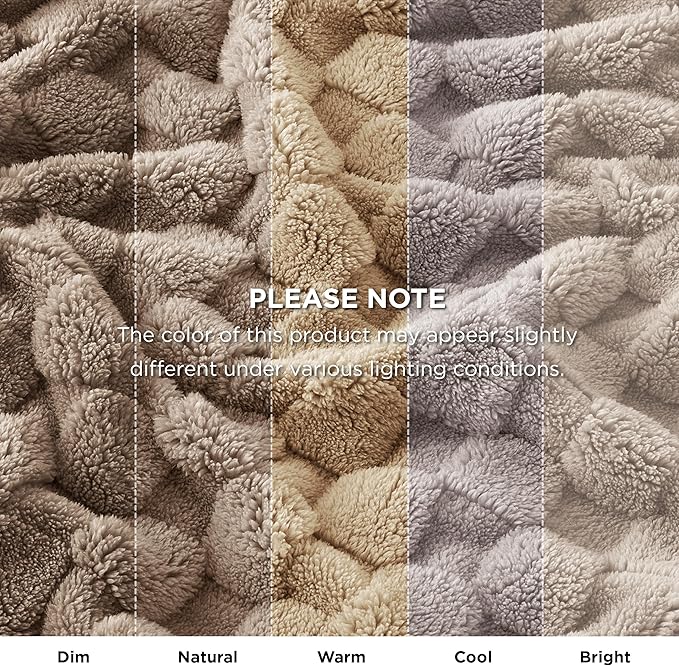Bedsure GentleSoft King Size Blanket for Bed - Super Soft Cozy Blankets for Women Men Girls, Large Fuzzy Fleece Throw for Bedroom Decor, Light Brown,108x90 Inches