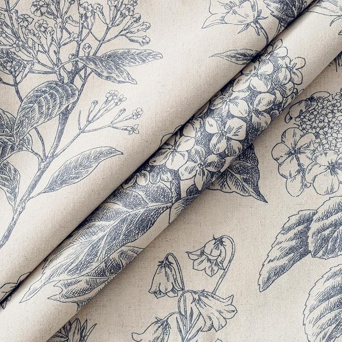 Set of 2 Decorative Floral Euro Sham Pillow Covers 24x24 Inch Light Blue Hydrangea Print Spring Boho Vintage Throw Cushion Covers for Sofa Couch Porch Bedroom Living Room Summer Home Decor