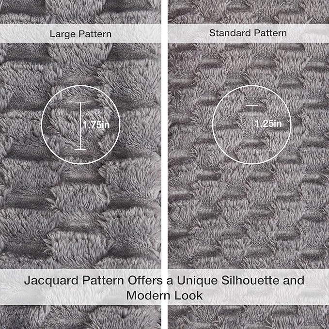 EXQ Home Fleece Throw Blanket for Couch and Bed, 3D Imitation Large Turtle Shell Jacquard Decorative Blankets, Plush Lightweight Fuzzy Flannel Blanket Suitable for All Seasons (50"×60",Light Grey)